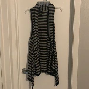 Black and Gray Sleeveless cover up